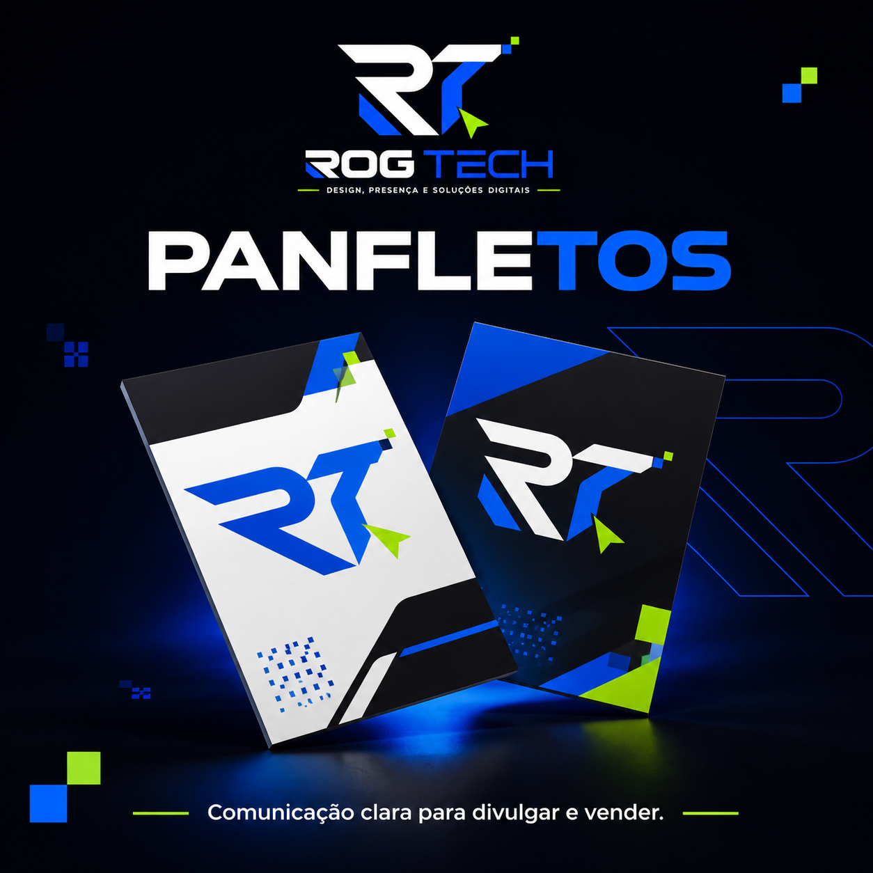Design de panfletos para divulgação de negócios